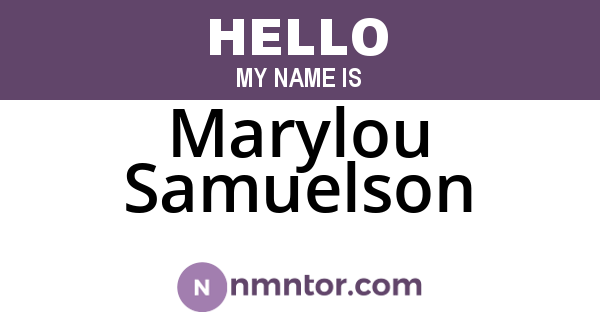 Marylou Samuelson