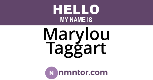 Marylou Taggart