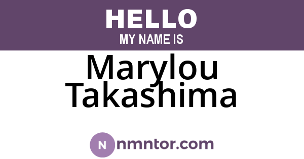 Marylou Takashima