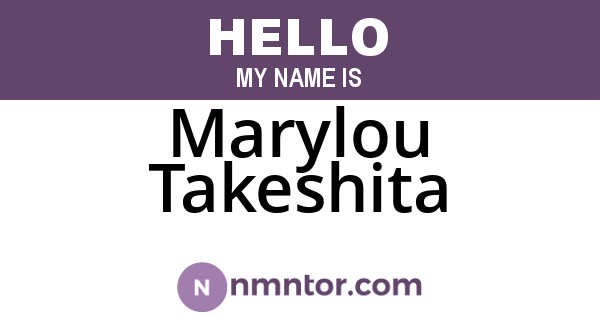 Marylou Takeshita
