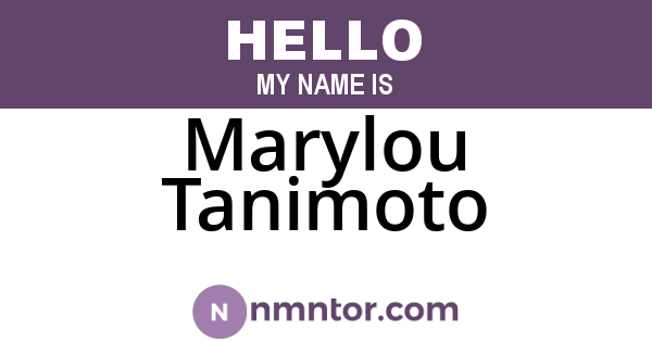 Marylou Tanimoto