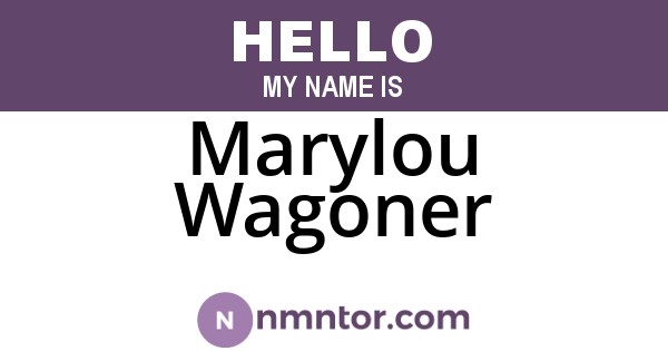 Marylou Wagoner