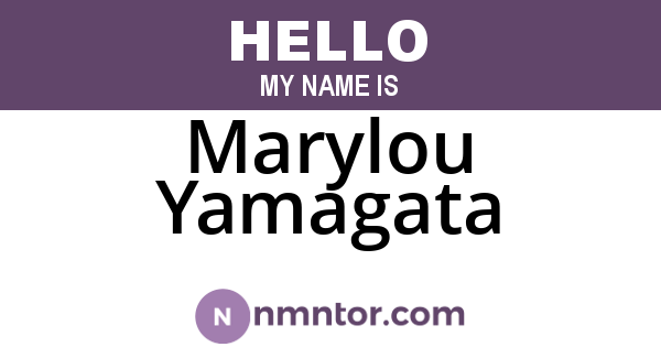 Marylou Yamagata