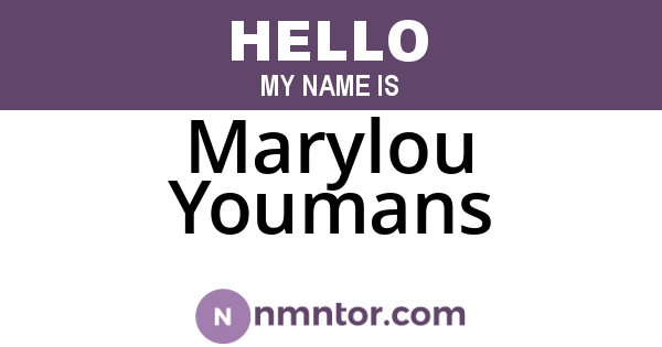 Marylou Youmans