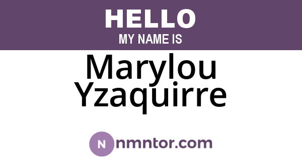 Marylou Yzaquirre