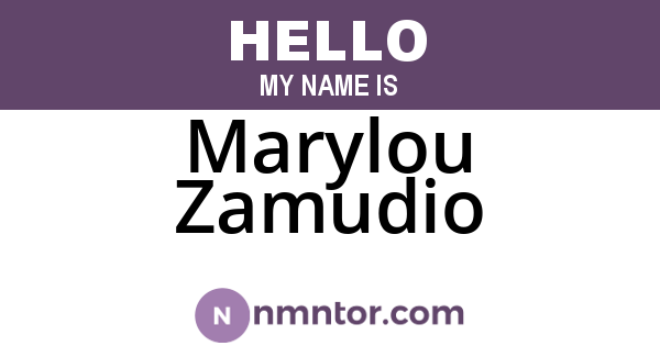 Marylou Zamudio