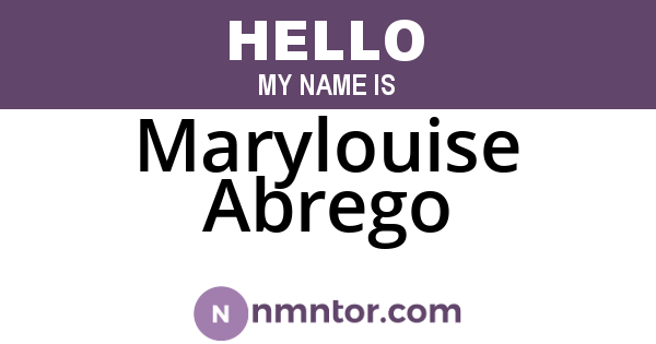 Marylouise Abrego