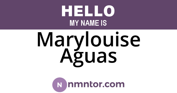 Marylouise Aguas