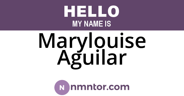 Marylouise Aguilar