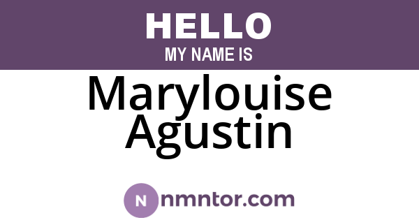 Marylouise Agustin