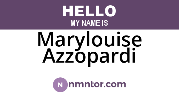 Marylouise Azzopardi