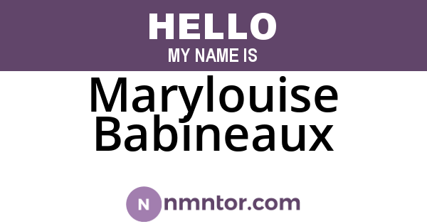 Marylouise Babineaux