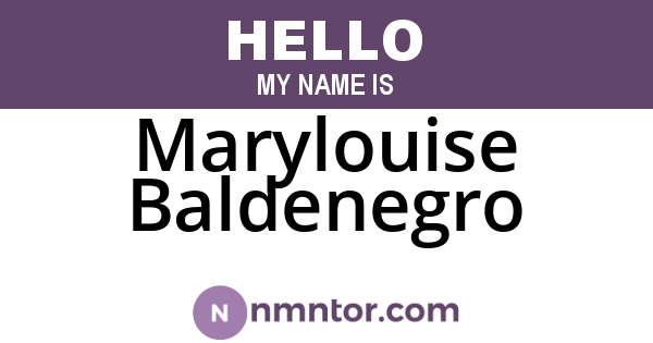 Marylouise Baldenegro