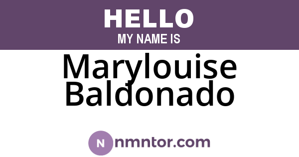 Marylouise Baldonado