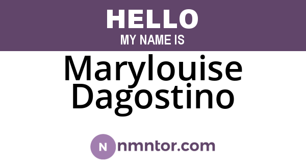 Marylouise Dagostino
