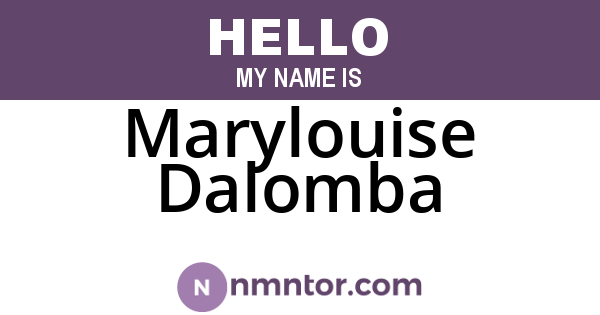 Marylouise Dalomba