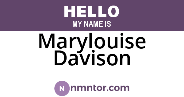 Marylouise Davison