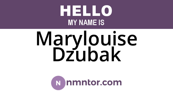 Marylouise Dzubak