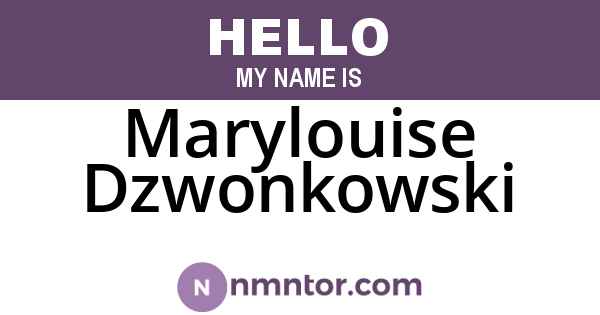 Marylouise Dzwonkowski