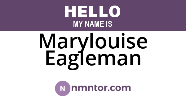 Marylouise Eagleman