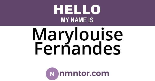 Marylouise Fernandes