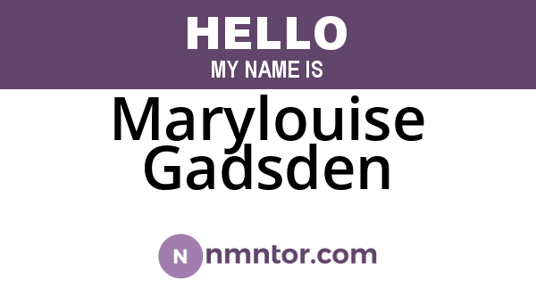 Marylouise Gadsden