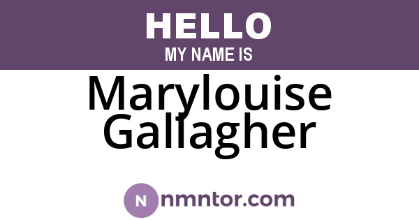 Marylouise Gallagher