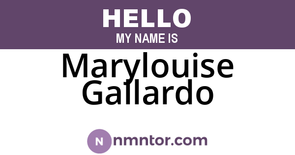 Marylouise Gallardo