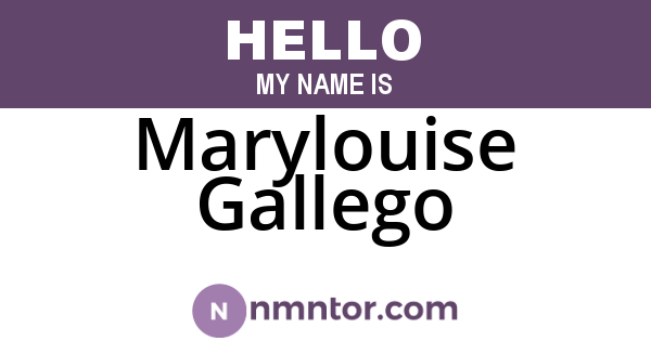 Marylouise Gallego