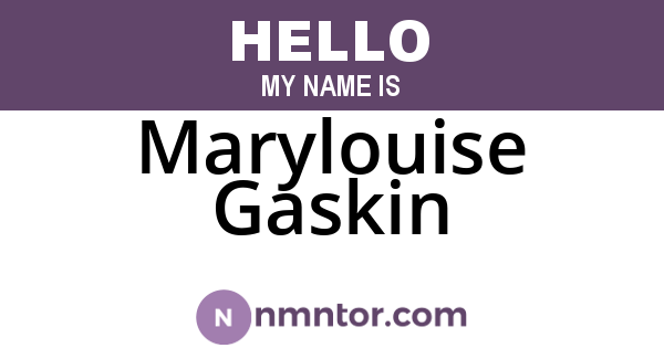 Marylouise Gaskin