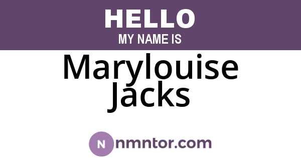 Marylouise Jacks