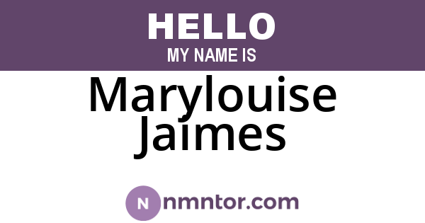 Marylouise Jaimes