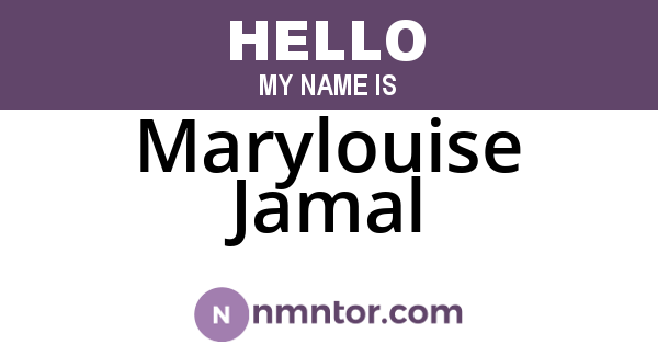 Marylouise Jamal