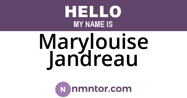 Marylouise Jandreau