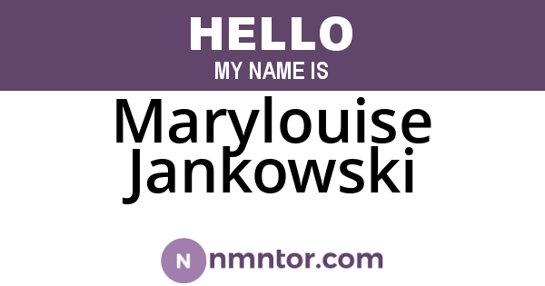 Marylouise Jankowski