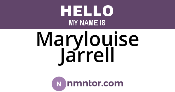 Marylouise Jarrell