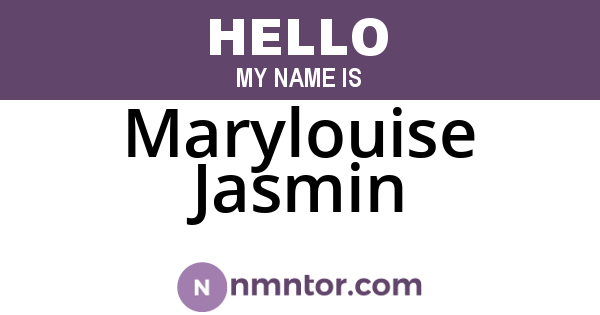 Marylouise Jasmin