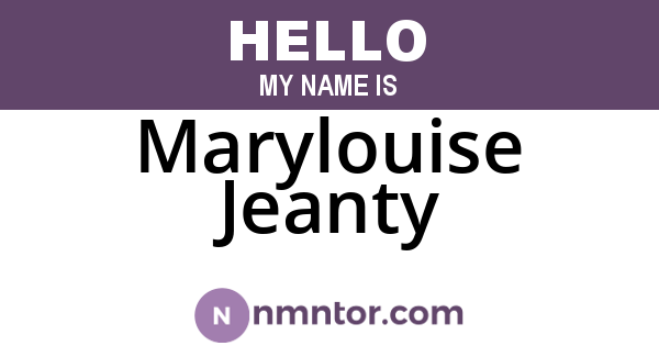 Marylouise Jeanty