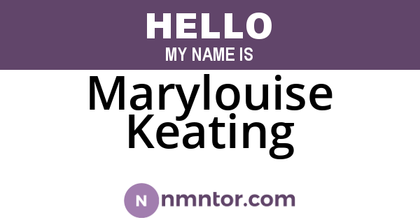 Marylouise Keating