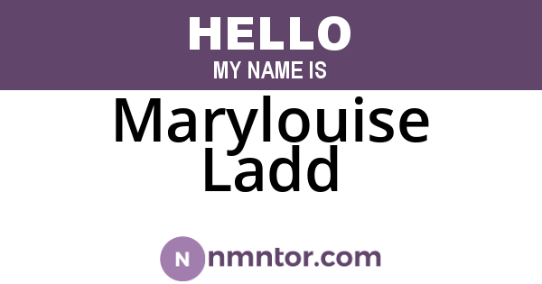 Marylouise Ladd