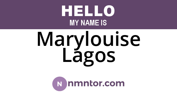 Marylouise Lagos