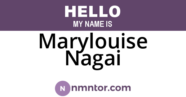Marylouise Nagai