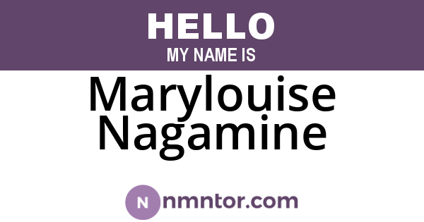 Marylouise Nagamine