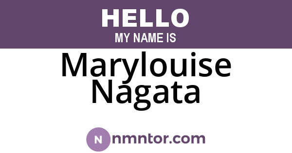 Marylouise Nagata