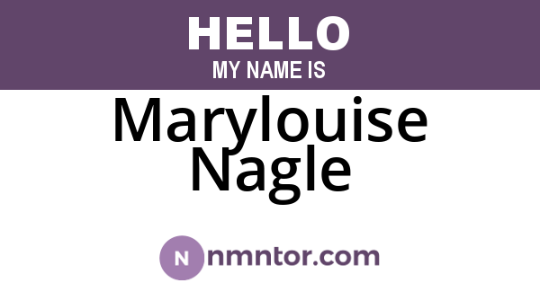 Marylouise Nagle