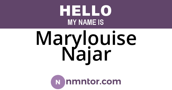 Marylouise Najar