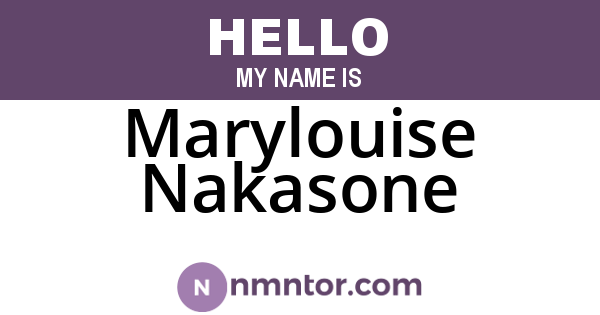 Marylouise Nakasone