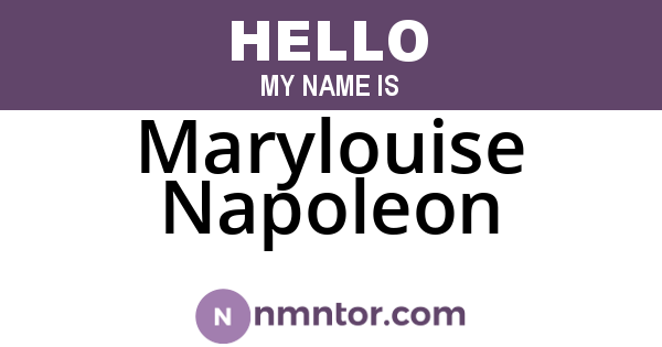 Marylouise Napoleon