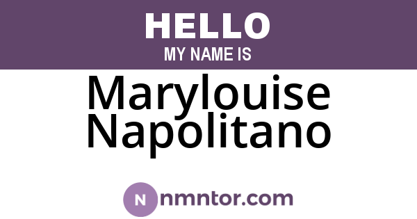Marylouise Napolitano