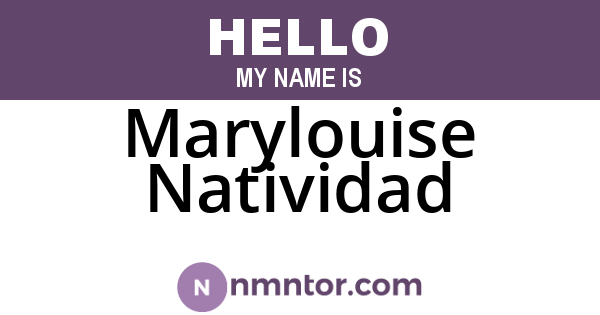 Marylouise Natividad